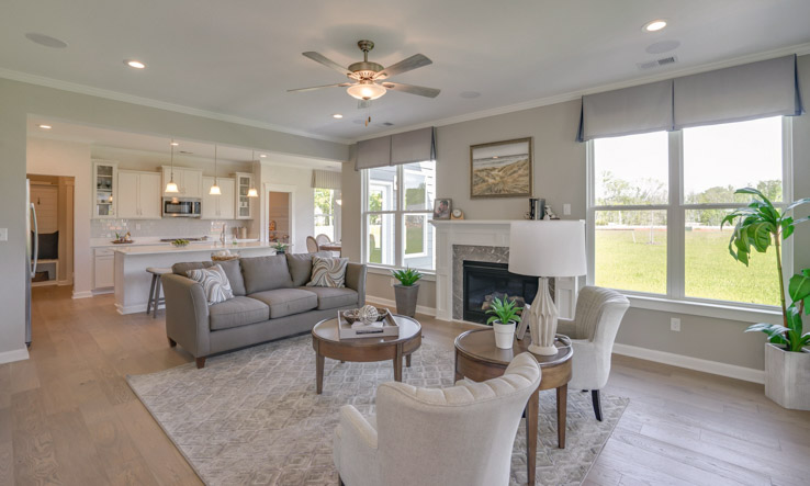 Great Room. Fieldstone by Kroll Residential